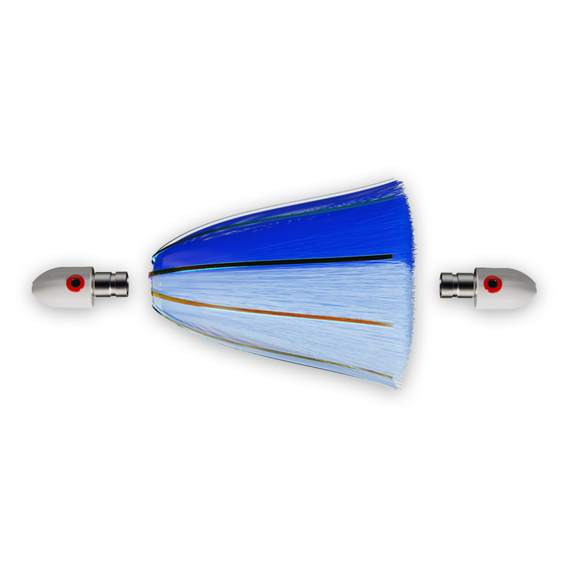 Load image into Gallery viewer, Wolfpack Tackle Ahi Head Pro 3.5oz Skirted Trolling Lure