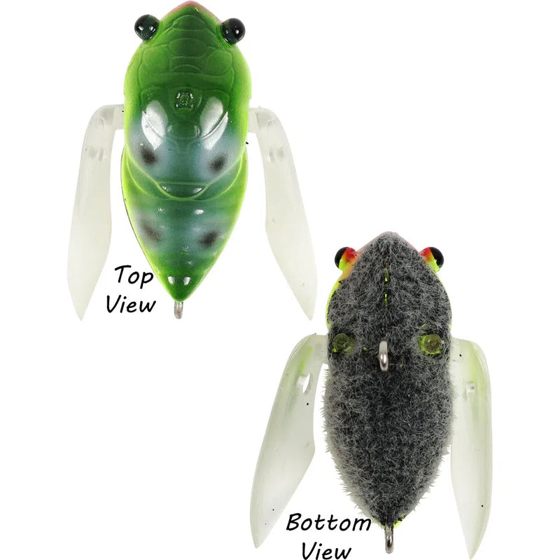 Load image into Gallery viewer, Atomic Hardz Cicada-Lure - Small Surface-Atomic-Fur Bottom Frog-35-Fishing Station