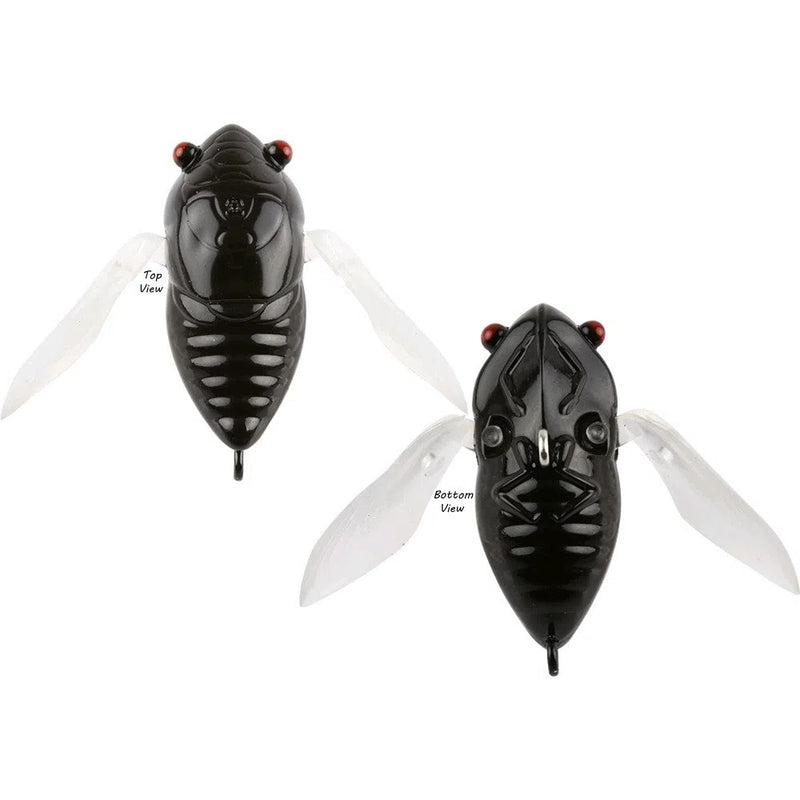 Load image into Gallery viewer, Atomic Hardz Cicada-Lure - Small Surface-Atomic-Midnight Black-35-Fishing Station