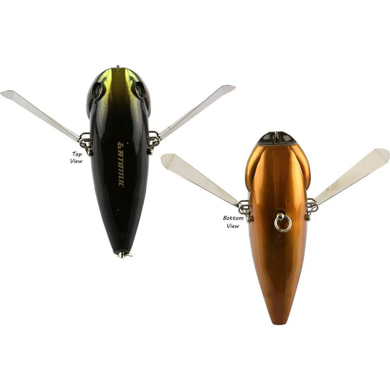 Load image into Gallery viewer, Atomic Hardz Slappa-Lure - Small Surface-Atomic-Black Christmas Beetle-90-Fishing Station