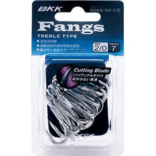 BKK 6066-5X-CB Fangs Treble Hook-Hooks - Treble-BKK-Size 1/0-Fishing Station