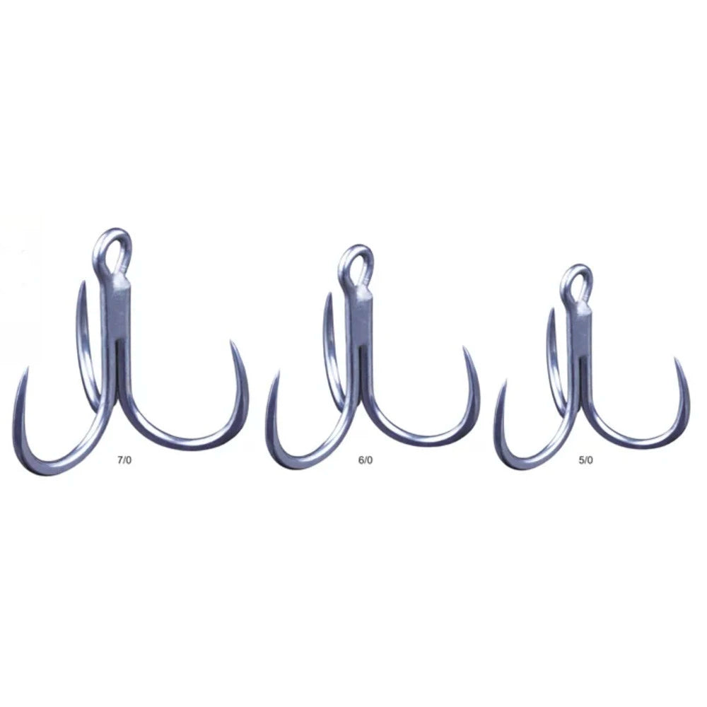 BKK 6071 BL-7X-HG GT Rex Treble Barbless Hook-Hooks - Treble-BKK-Size 5/0-Fishing Station