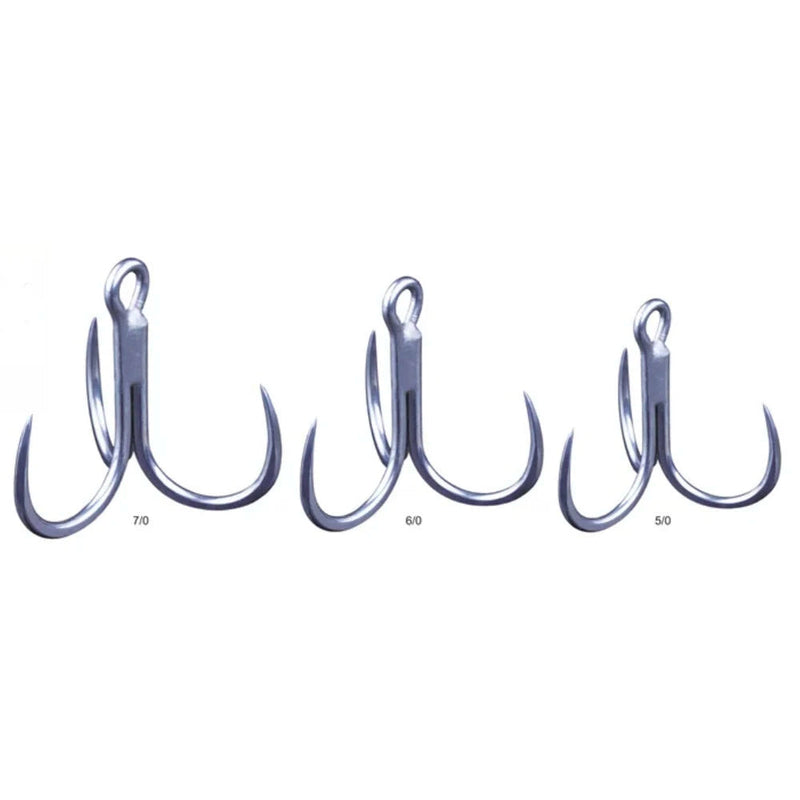 Load image into Gallery viewer, BKK 6071 BL-7X-HG GT Rex Treble Barbless Hook-Hooks - Treble-BKK-Size 5/0-Fishing Station