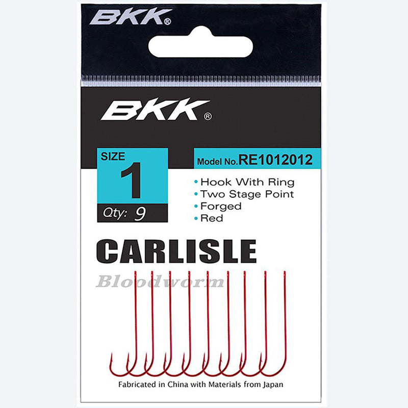 Load image into Gallery viewer, BKK Red Carlisle Bloodworm-R Hook-Hooks-BKK-#1-Fishing Station