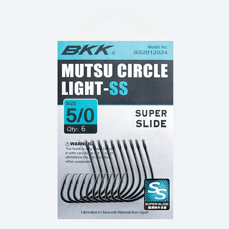 Load image into Gallery viewer, BKK Super Slide Mutsu Circle Light Hook-Hooks-BKK-#1-Fishing Station
