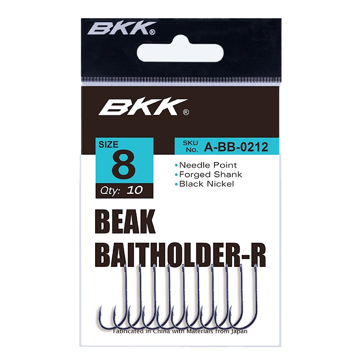 Load image into Gallery viewer, BKK Beak Baitholder-R-Hooks - Single-BKK-#8-Fishing Station