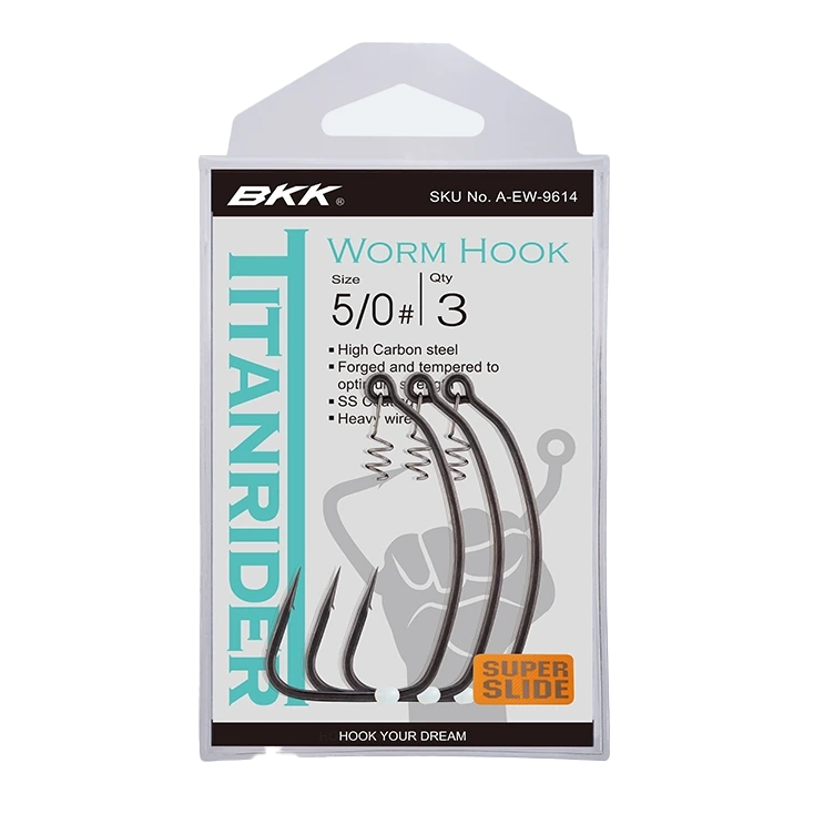 Load image into Gallery viewer, BKK Titan Rider Worm Hooks-Hooks-BKK-2/0 (5pc)-Fishing Station