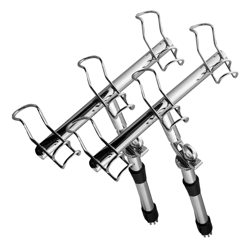 Load image into Gallery viewer, Bell Marine Viper Pro Series Multi-Directional 3-Way Double Wire Rod Holder-Rod Holders-Bell Marine-Pair-Fishing Station