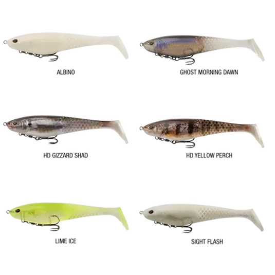 Berkley Powerbait CullShad Rigged Soft Plastic Lure-Lure - Soft Plastic-Berkley-HD Gizzard Shad-6