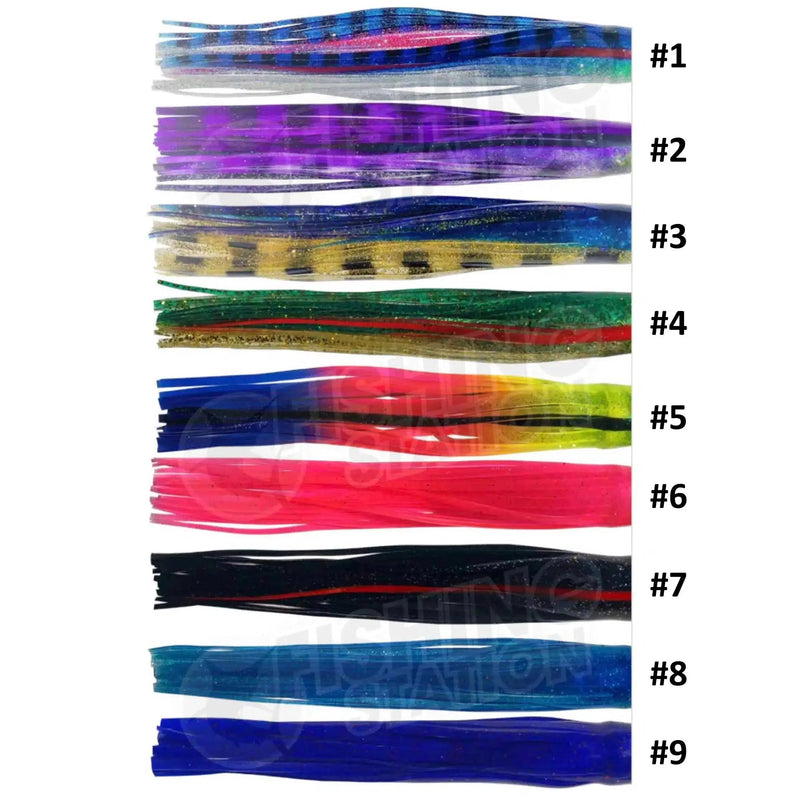 Load image into Gallery viewer, Billmark Octopus Skirt 10" Trolling Lure Skirt-Skirt-Billmark-#9 Dark Purple-Fishing Station