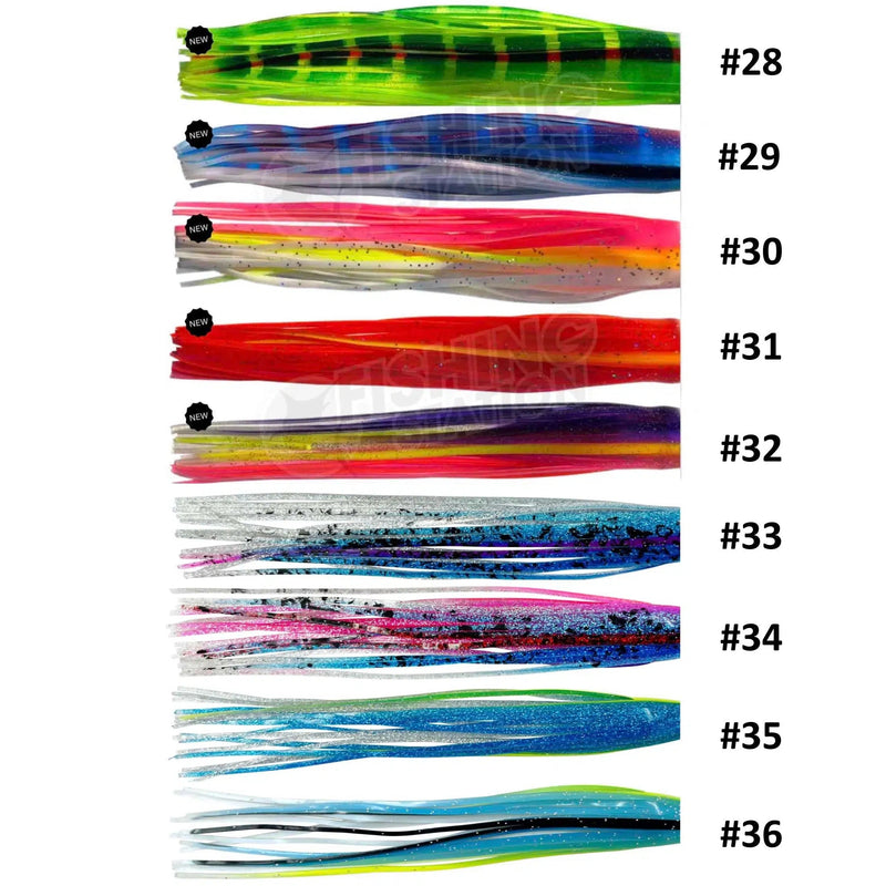 Load image into Gallery viewer, Billmark Octopus Skirt 12" Trolling Lure Skirt-Skirt-Billmark-#31 Orange/Pink-Fishing Station