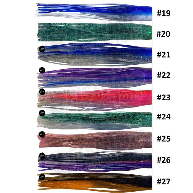 Load image into Gallery viewer, Billmark Octopus Skirt 14" Trolling Lure Skirt-Skirt-Billmark-#27 Black/Gold-Fishing Station