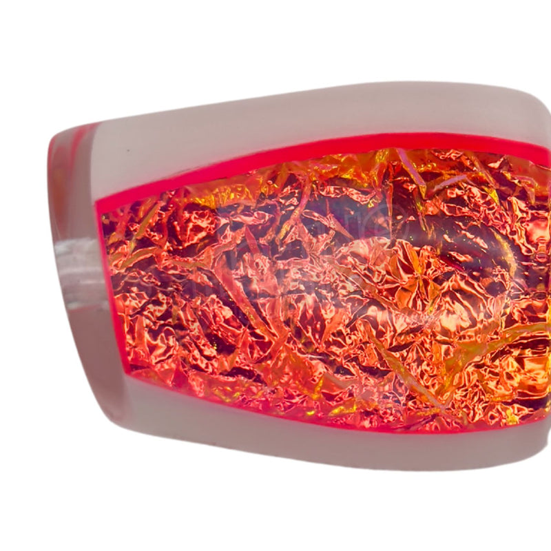 Load image into Gallery viewer, Billmark 12" Apollo Platinum Series Skirted Trolling Lure-Lure - Skirted Trolling-Billmark-White Pink Foil-Fishing Station