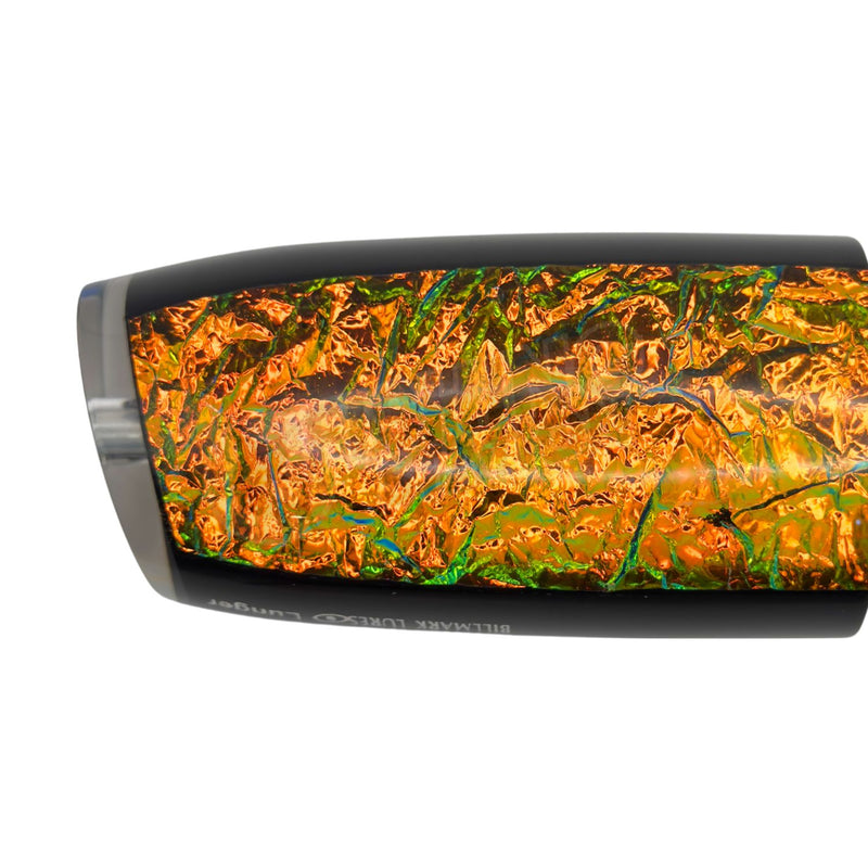 Load image into Gallery viewer, Billmark Lunger Platinum Series Skirted Trolling Lure-Lure - Skirted Trolling-Billmark-Black Gold Foil-Fishing Station