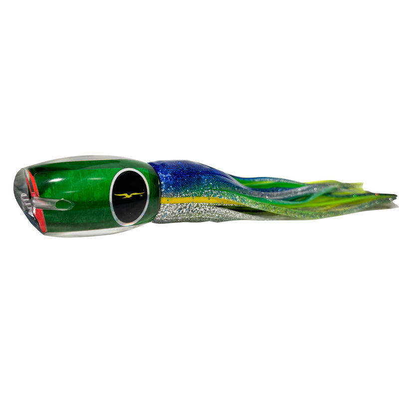 Load image into Gallery viewer, Black Bart Blue Breakfast Skirted Trolling Lure