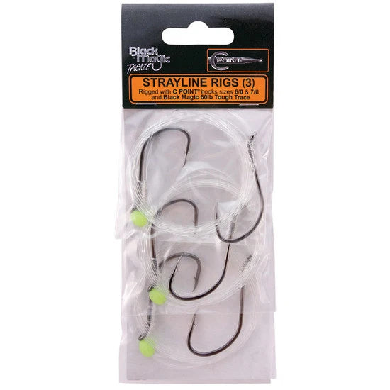 Load image into Gallery viewer, Black Magic C Point Strayline Rig-Terminal Tackle - Pre-Made Rigs-Black Magic-CP6/0 & CP7/0 HOOKS-Fishing Station