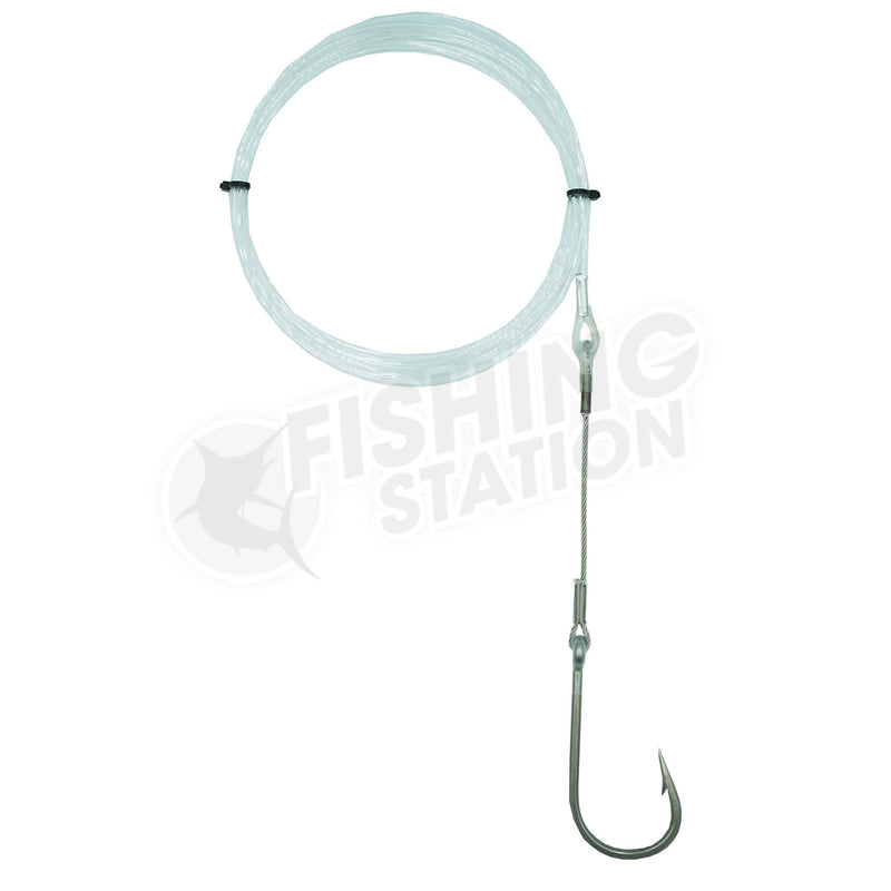 Load image into Gallery viewer, Black Magic Closed Gape Trolling Lure Single Hook Rig-Pre-Made Game Rigs-Black Magic-10/0 400lb-Fishing Station