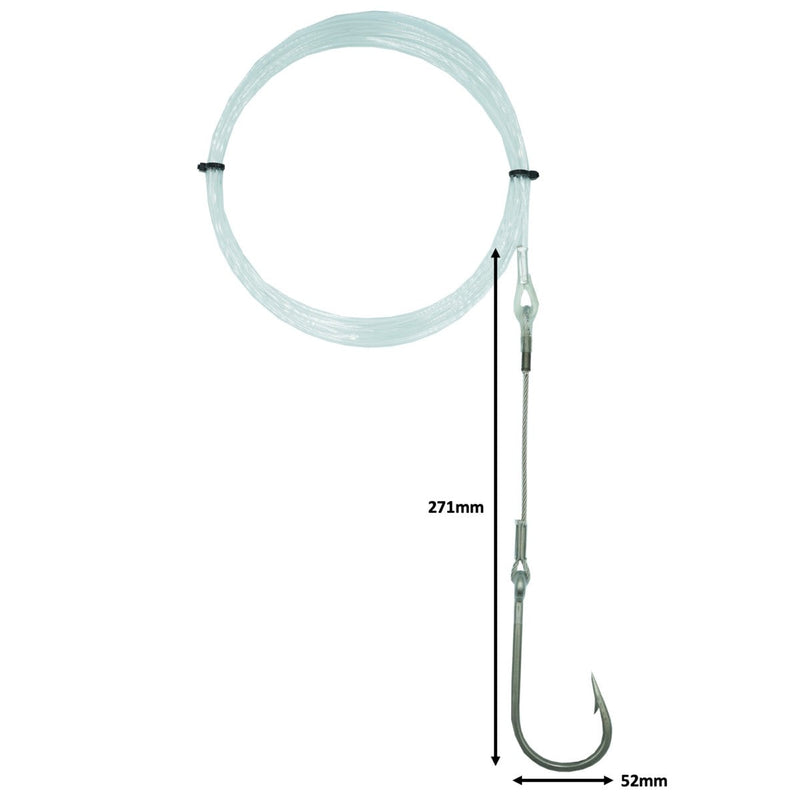 Load image into Gallery viewer, Black Magic Closed Gape Trolling Lure Single Hook Rig-Pre-Made Game Rigs-Black Magic-11/0 500lb-Fishing Station