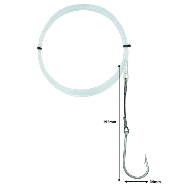 Load image into Gallery viewer, Black Magic Closed Gape Trolling Lure Single Hook Rig-Pre-Made Game Rigs-Black Magic-9/0 300lb Short-Fishing Station