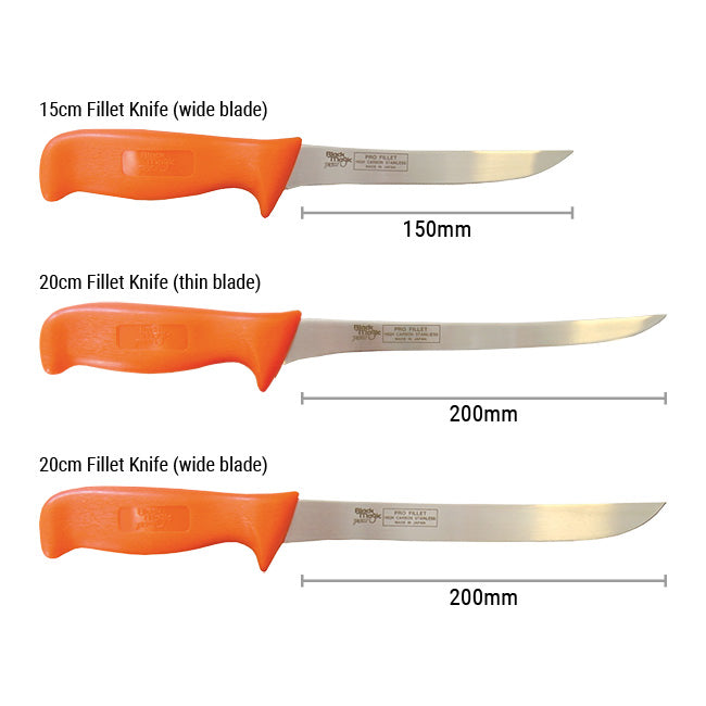 Black Magic Pro Fillet Knife-Tools - Knives-Black Magic-20cm Wide Blade-Fishing Station