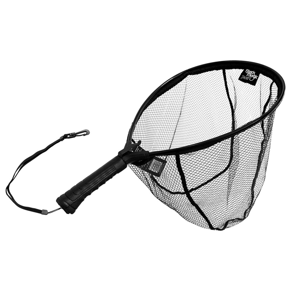 Black Magic Short Handle Net with Belt/Bungee Clip – Fishing Station