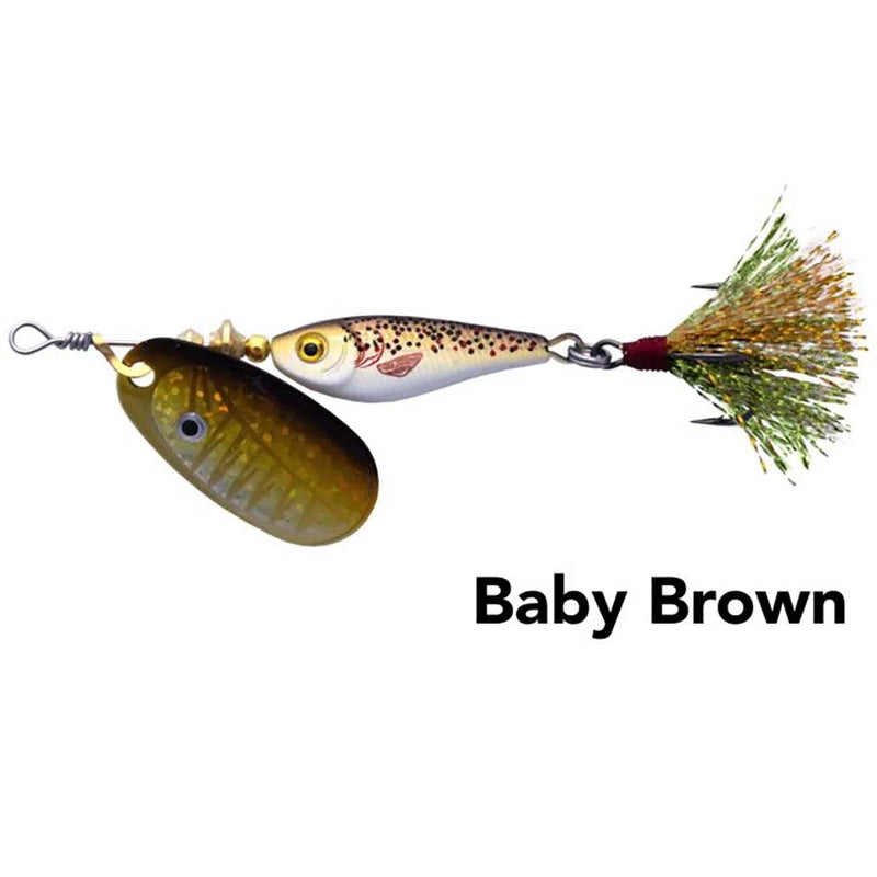 Load image into Gallery viewer, Black Magic Spinmax Lure-Lure - Spinnerbaits & Spinners-Black Magic-Baby Brown-9.3g-Fishing Station