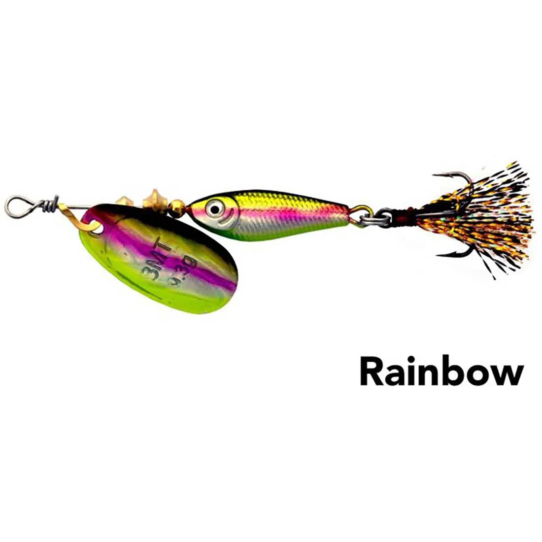 Black Magic Spinmax Lure-Lure - Spinnerbaits & Spinners-Black Magic-Rainbow-9.3g-Fishing Station