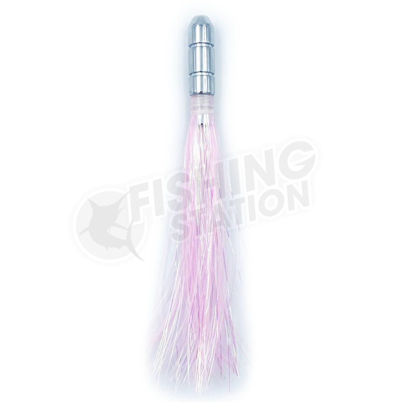 Load image into Gallery viewer, Black Pete Pelagic Pirate Skirted Trolling Lure-Lure - Skirted Trolling-Black Pete-4"-#1 Flash-Fishing Station