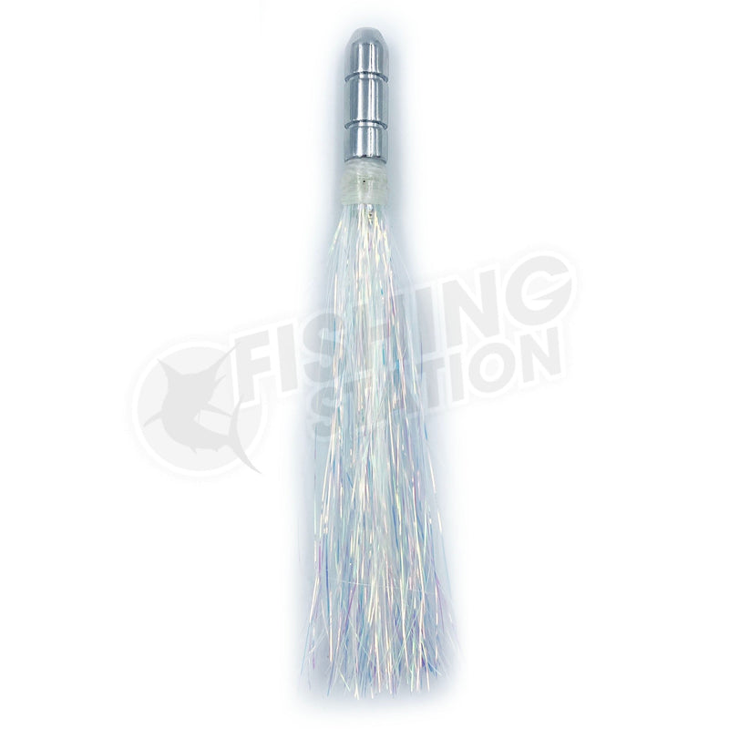 Load image into Gallery viewer, Black Pete Pelagic Pirate Skirted Trolling Lure-Lure - Skirted Trolling-Black Pete-5.5"-#4 Flash-Fishing Station