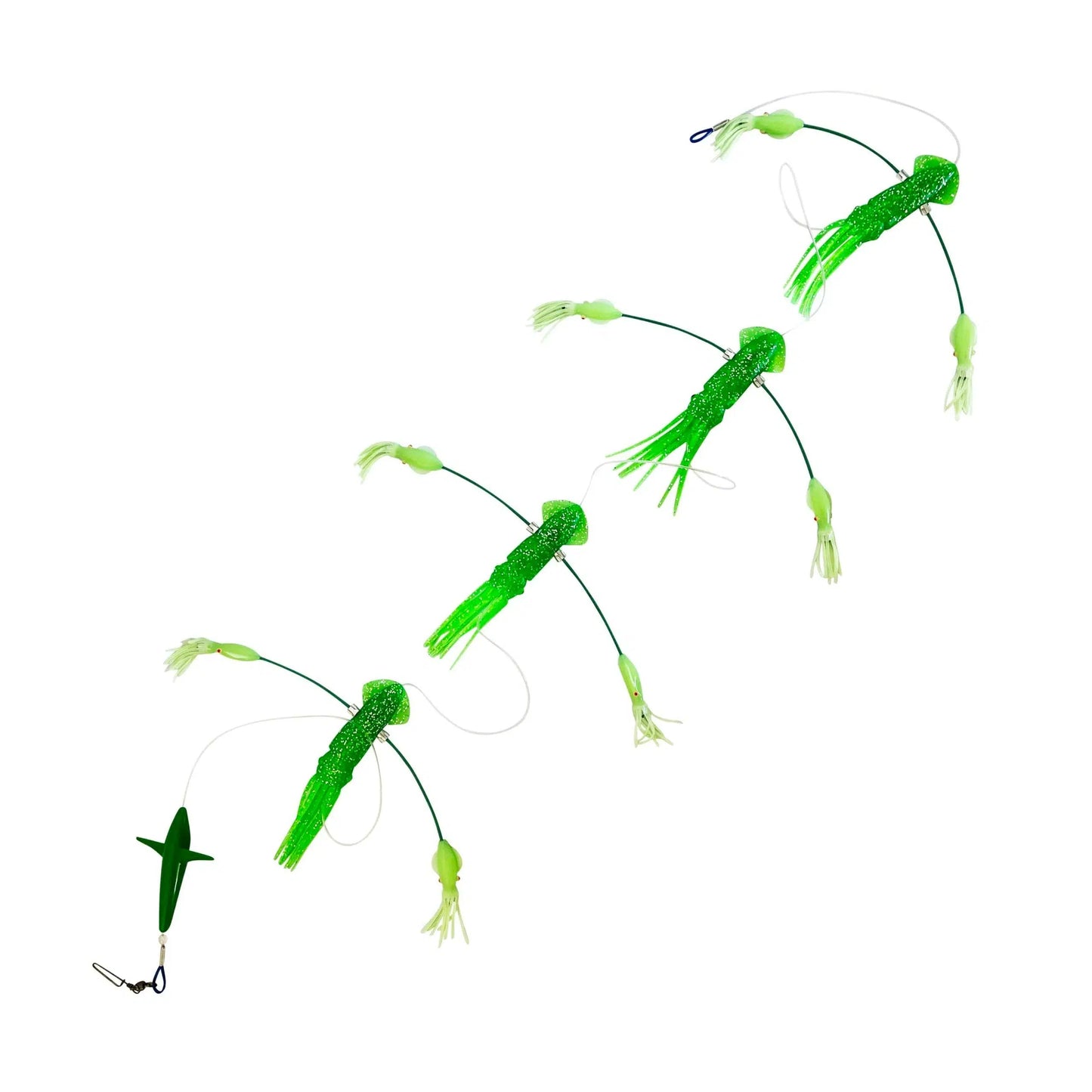 Black Pete Slap Happy Daisy Chain Teaser-Teasers-Black Pete-Green-9 inch-Fishing Station