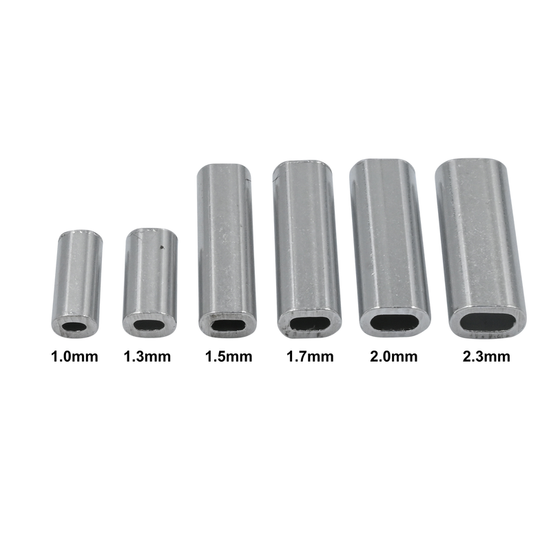 Load image into Gallery viewer, Black Pete Aluminium Sleeves Crimps-Terminal Tackle - Crimps-Black Pete-0.7mm-Fishing Station