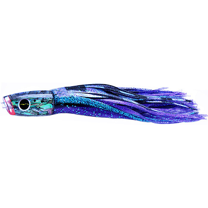 Load image into Gallery viewer, Black Bart Costa Rican Plunger Skirted Trolling Lure-Lure - Skirted Trolling-Black Bart-BPS/PUF - Black Purple Split/Purple Fleck-Fishing Station
