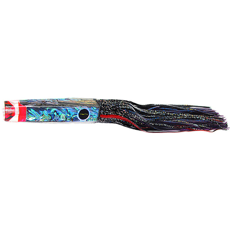 Load image into Gallery viewer, Black Bart Crooked Island Candy Skirted Trolling Lure-Lure - Skirted Trolling-Black Bart-BK/PUF - Black/Purple Fleck-Fishing Station
