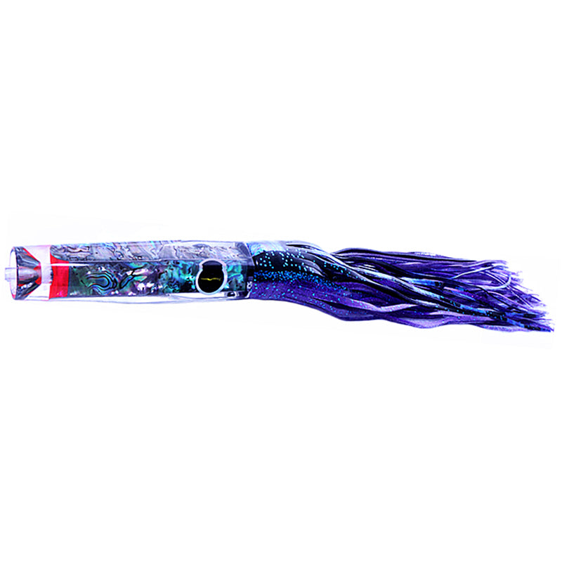 Load image into Gallery viewer, Black Bart Crooked Island Candy Skirted Trolling Lure-Lure - Skirted Trolling-Black Bart-BPS/PUF - Black Purple Split/Purple Fleck-Fishing Station