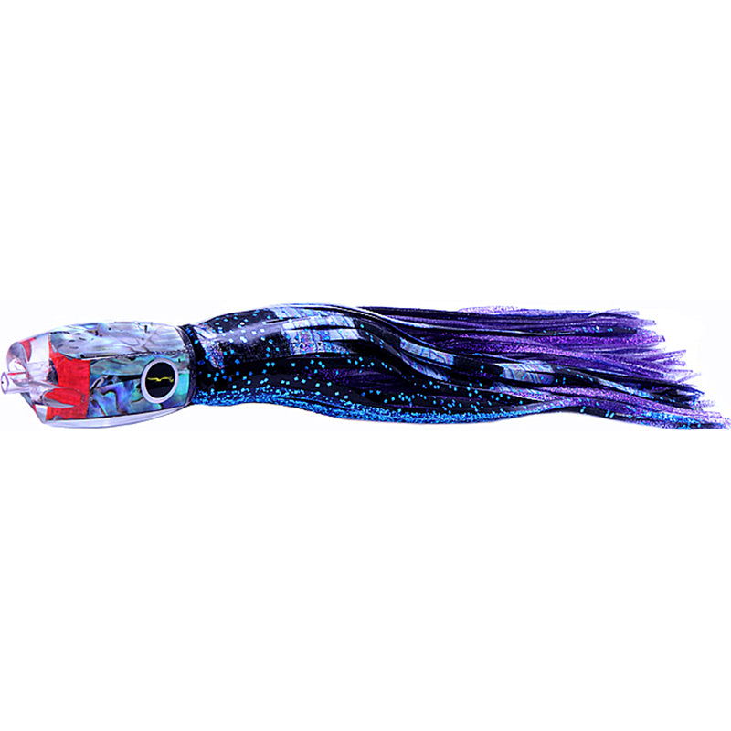 Load image into Gallery viewer, Black Bart Pelagic Breakfast Skirted Trolling Lure-Lure - Skirted Trolling-Black Bart-BPS/PUF - Black Purple Split/Purple Fleck-Fishing Station