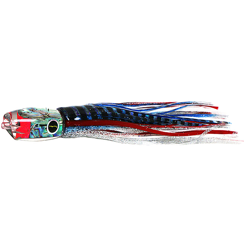 Load image into Gallery viewer, Black Bart Pelagic Breakfast Skirted Trolling Lure-Lure - Skirted Trolling-Black Bart-BL/WH - Blue White-Fishing Station