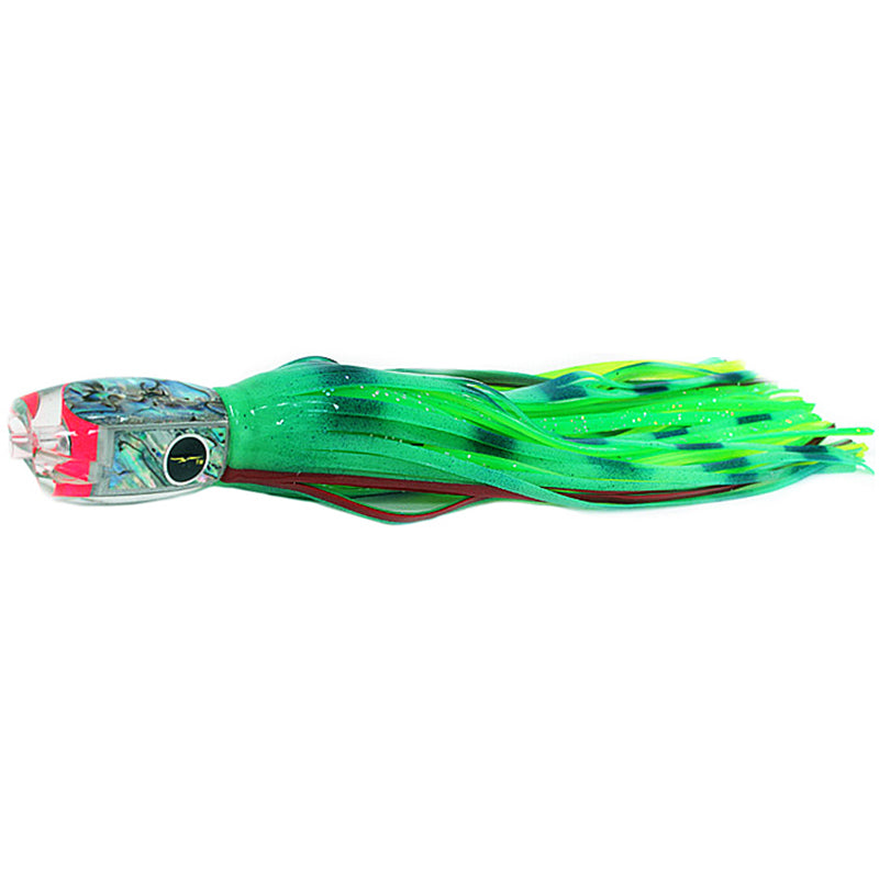 Load image into Gallery viewer, Black Bart Pelagic Breakfast Skirted Trolling Lure-Lure - Skirted Trolling-Black Bart-GLO/GCD - Glow/Green Chartreuse-Fishing Station
