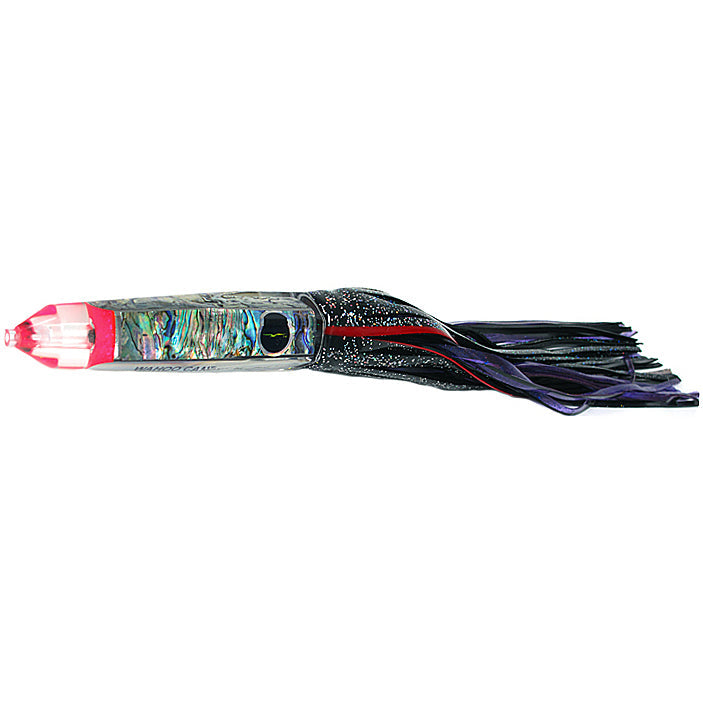 Load image into Gallery viewer, Black Bart Wahoo Candy Skirted Trolling Lure-Lure - Skirted Trolling-Black Bart-BK/PUF - Black/Purple Fleck-Fishing Station