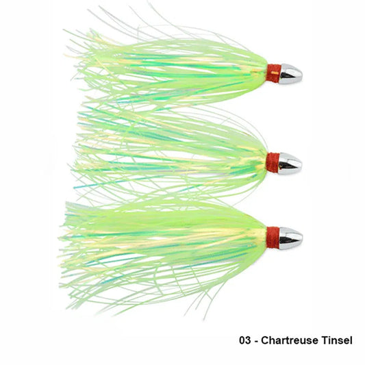 C&H Lures Pearl Baby (3pk) Skirted Trolling Lure-Lure - Skirted Trolling-C&H Lures-Chartreuse-Fishing Station