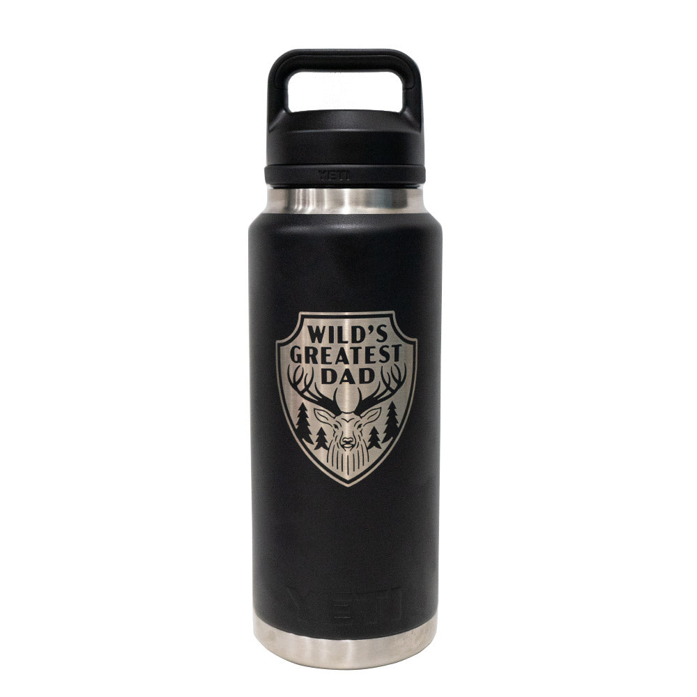 Yeti Rambler 36oz (1L) Reusable Bottle with Chug Cap - LIMITED EDITION DAD'S DAY