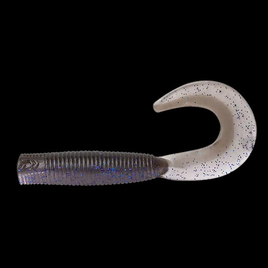 Daiwa Bait Junkie Grub-Lure - Soft Plastic-Daiwa-Motor Oil #1-2.5”-Fishing Station