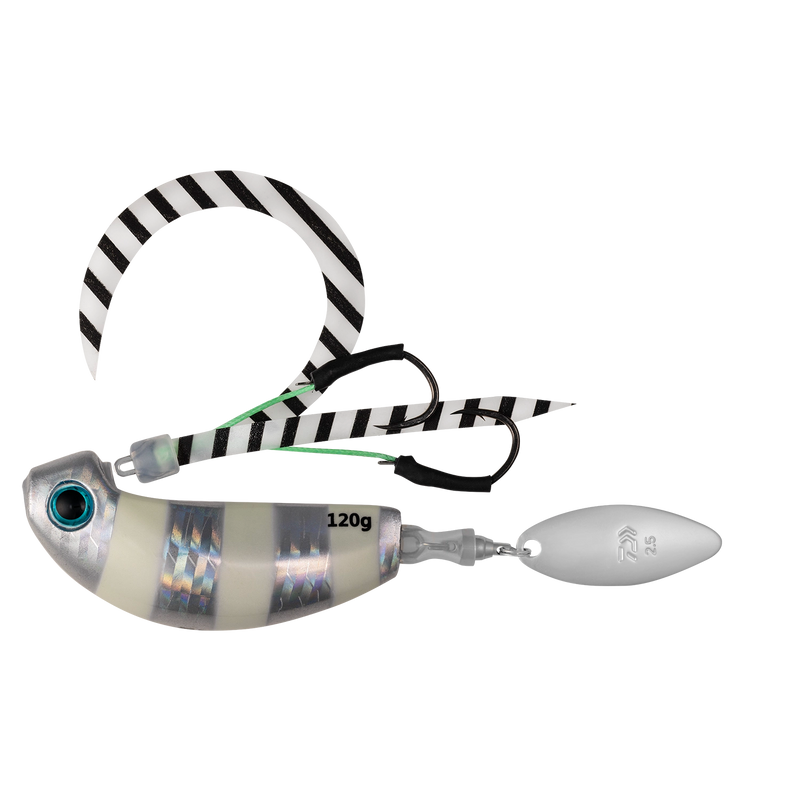 Load image into Gallery viewer, Daiwa Kohga Blade Breaker-Lure - Jig-Daiwa-120g-Zebra Glow-Fishing Station