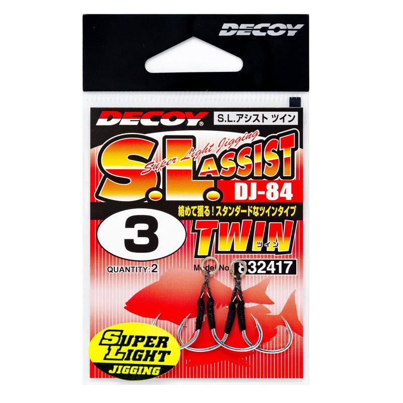 Load image into Gallery viewer, Decoy DJ-84 SL Twin Assist Hooks-Hooks - Assist-Decoy-#3-Fishing Station
