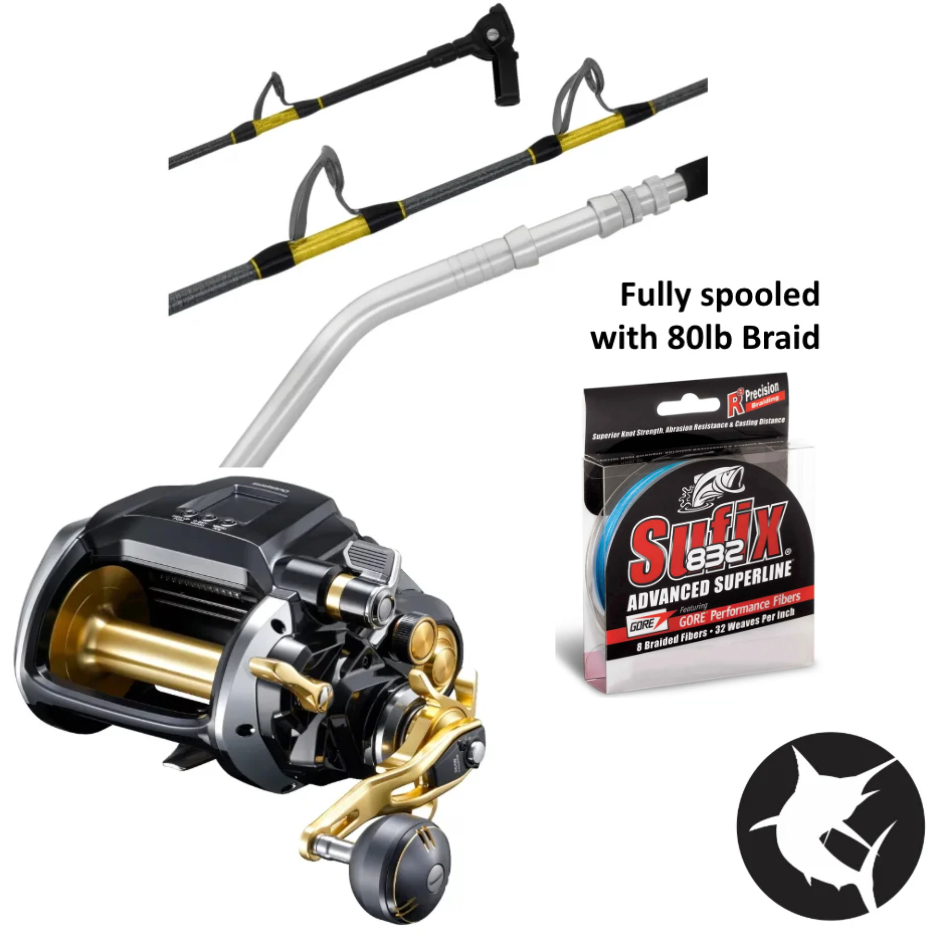 daiwa deep drop reel Seaborg G 1200 Electric 6' 2pc Rod Combo with Braid More power is also accompanied by more speed Daiwa Tanacom 1200 Electric Reel