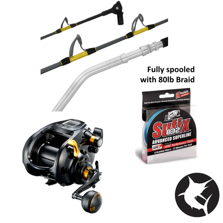 Deep Drop Electric Reel Combo - Status Elite 682 / Shimano Beastmaster 9000B