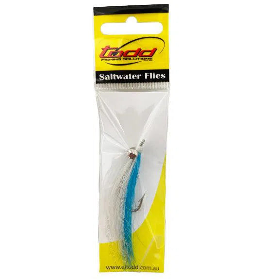 Load image into Gallery viewer, EJ Todd Clouser Minnow Fly-Lure - Saltwater Fly-Todd-Blue/White-Size #1-Fishing Station