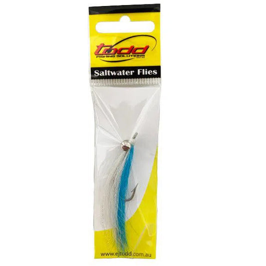 EJ Todd Clouser Minnow Fly-Lure - Saltwater Fly-Todd-Blue/White-Size #1-Fishing Station