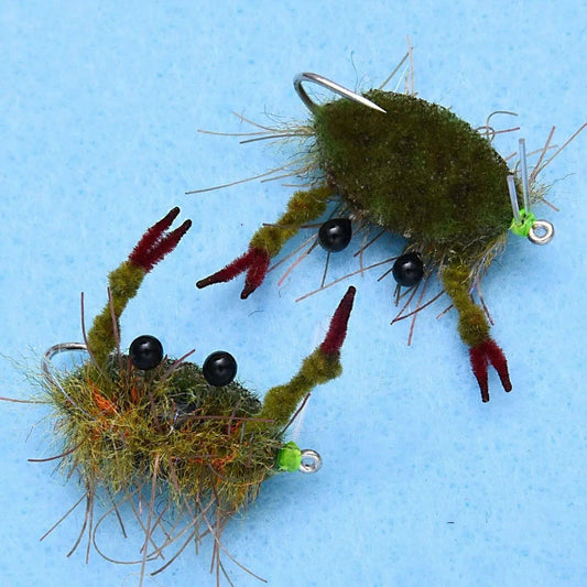 Enrico Puglisi Fleeing Crab-Lure - Saltwater Fly-Enrico Puglisi-Olive-Fishing Station