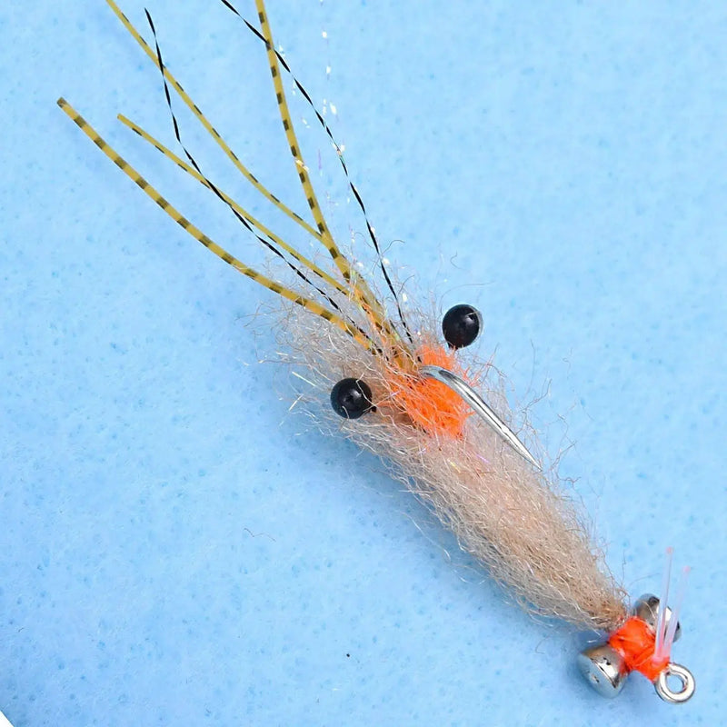 Load image into Gallery viewer, Enrico Puglisi Spawning Shrimp Fly-Lure - Saltwater Fly-Enrico Puglisi-Tan-Size #1/0-Fishing Station