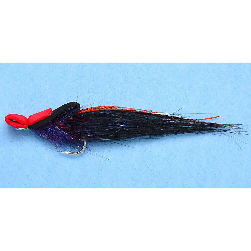 Load image into Gallery viewer, Enrico Puglisi Top Water Shrimp Fly-Lure - Saltwater Fly-Enrico Puglisi-Black/Purple-Size #2/0-Fishing Station